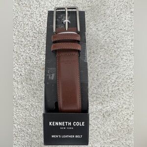 Kenneth Cole Brown Leather Belt, Large (Belt size 38-40) - NWT